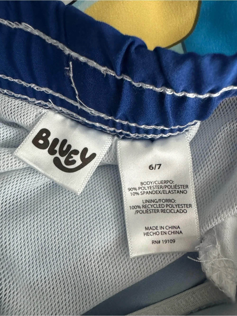Boys Bluey Swim Trunks